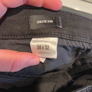 Express mens black jeans